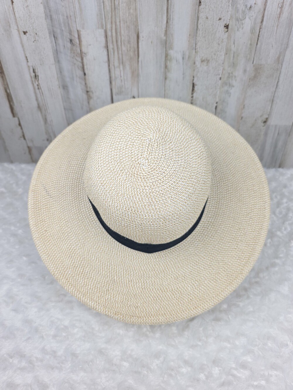 Solar Escape Straw Woven Wide Brim Sun Hat One Size - Picture 5 of 9